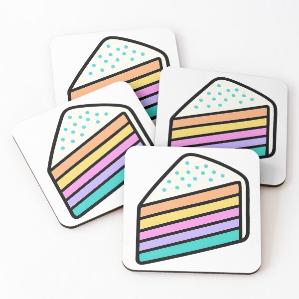 Item preview, Pastel Rainbow Cake designed and sold by DaisyWhimsy.