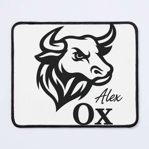 Item preview, Ox Zodiac Sign - Year of the Ox - Eastern Horoscope Art by Alex designed and sold by AlexLineArt.