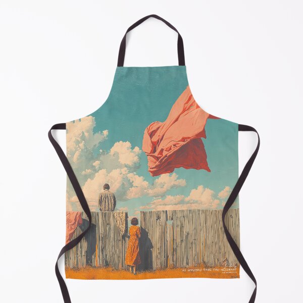 Item preview, Silent Love – Woman Watching Through Fence designed and sold by artHAPPEAK.