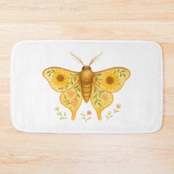 Item preview, Sunflower Moth – Golden Wings with Floral Garden Design designed and sold by Zee's Whimsical Wonders.