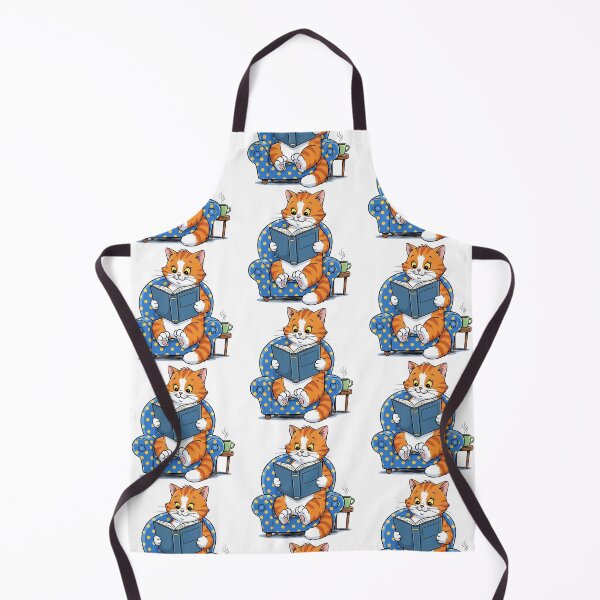 Item preview, Cat Reading | Cozy, Clever, and Whimsically Bookish Feline Graphic designed and sold by Tw1nsAIArt.