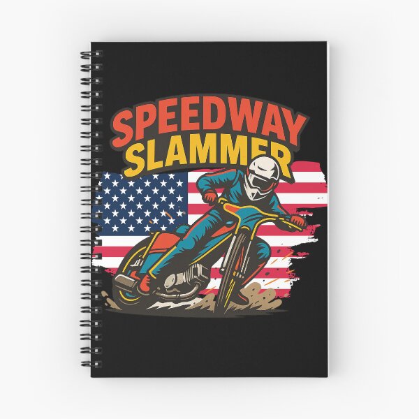 Item preview, Speedway Slammer – American Flag Motor Racing Design, Indiana & Alcatraz Inspired designed and sold by Lunaria Arts.