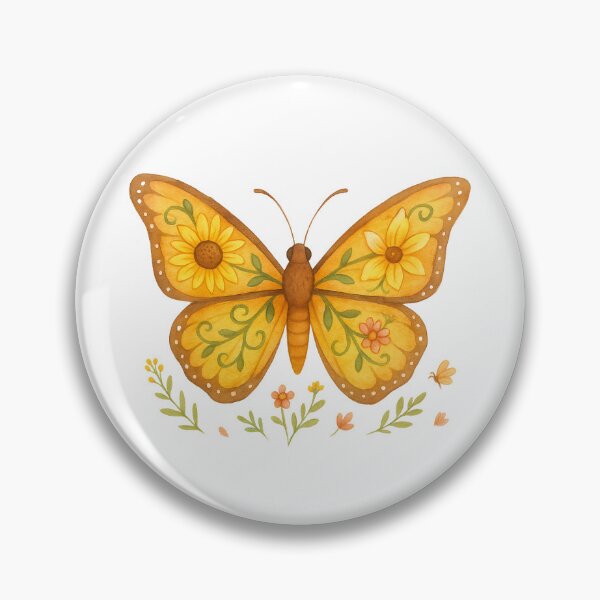Item preview, Sunflower Butterfly – Golden Floral Wings with Summer Garden Blooms designed and sold by Zee's Whimsical Wonders.