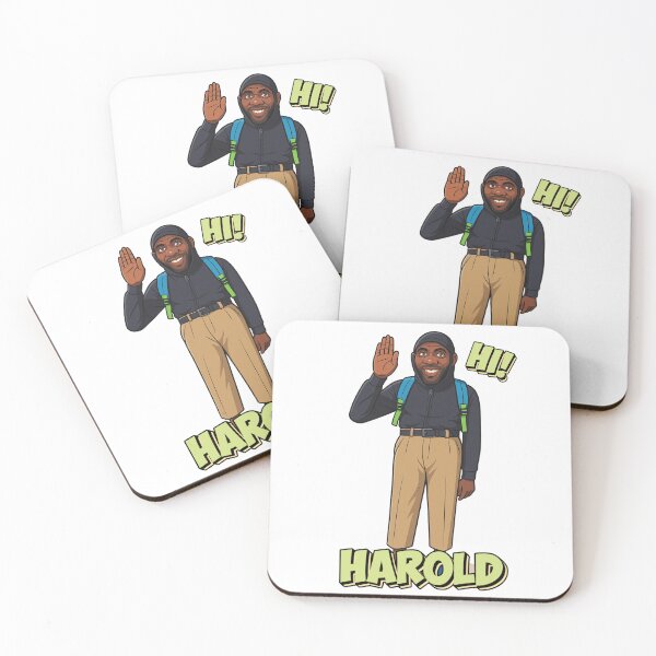 Item preview, Funny Cartoon of Harold Saying Hi!! designed and sold by MVINDESIGNS.