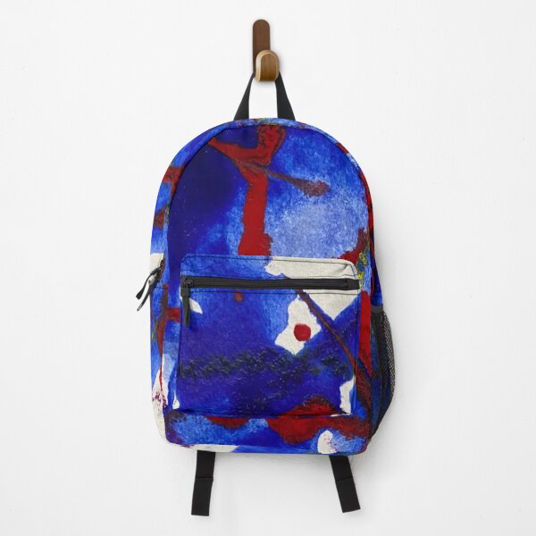 Item preview, Red and Blue Modern Abstract Art designed and sold by LorainejArt.