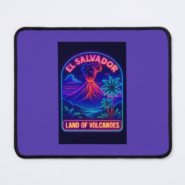 Item preview, El Salvador Culture – Neon Coffee, Cacao & Volcano Heritage Design designed and sold by Aucia.