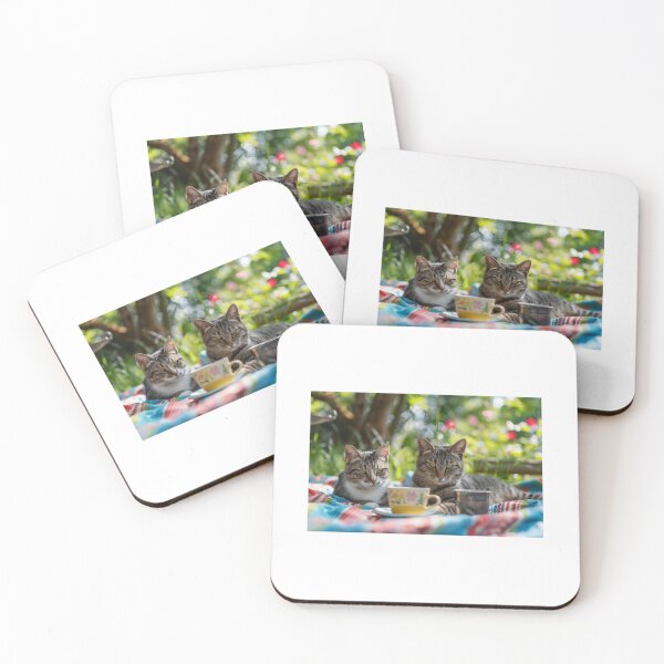 Item preview, Cats Drinking Coffee designed and sold by GoxyVision.