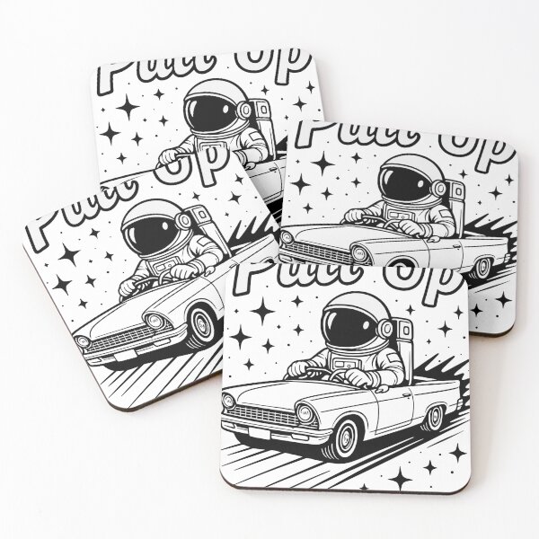 Item preview, Astronaut driving a classic car with a playful design in a cosmic setting designed and sold by Ai-Cases-Store.