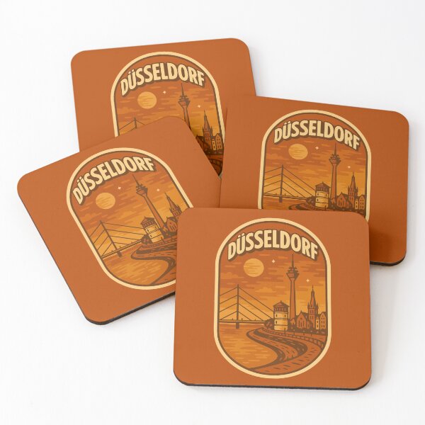 Artikelvorschau, Düsseldorf Reise-Souvenir-Aufkleber entworfen und verkauft von rogue-design.
