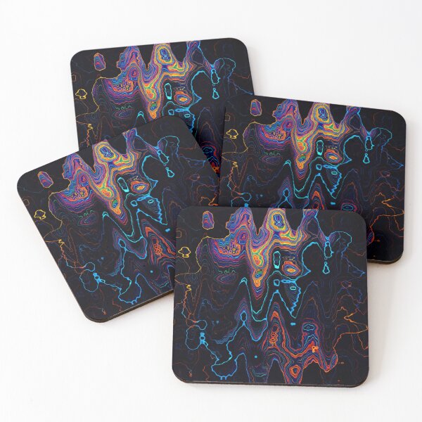Item preview, Colorful, abstract, wavy line art designed and sold by Sigtrix.