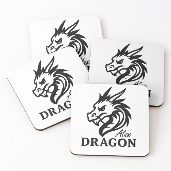 Item preview, Dragon Zodiac Logo — Black and White Vector Design (Transparent Background) designed and sold by AlexLineArt.