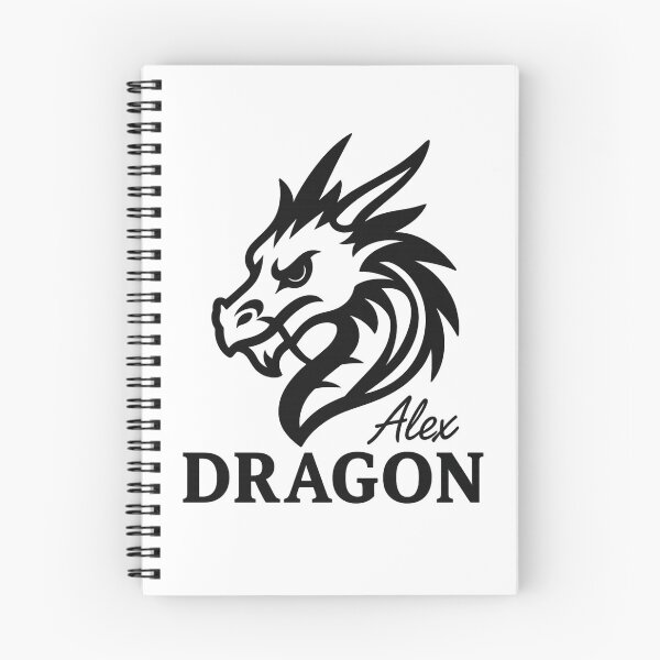 Item preview, Dragon Zodiac Logo — Black and White Vector Design (Transparent Background) designed and sold by AlexLineArt.
