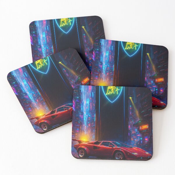 Item preview, Cyberpunk Retro Supercar Showcase designed and sold by kiwiartyfarty.