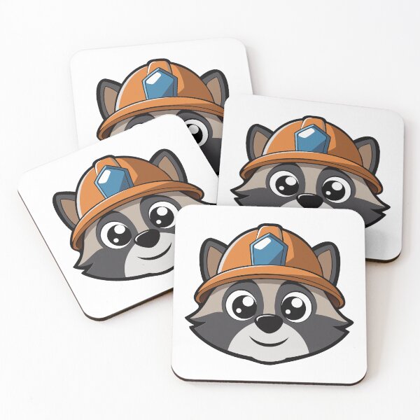 Item preview, Cute Raccoon in Construction Helmet. designed and sold by GregorySmithRed.