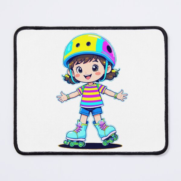Item preview, Cute Girl Roller Skating designed and sold by Dospart.