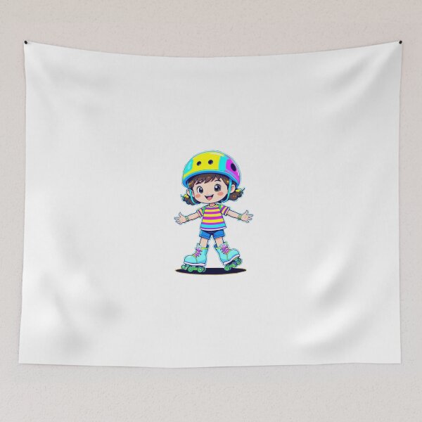 Item preview, Cute Girl Roller Skating designed and sold by Dospart.