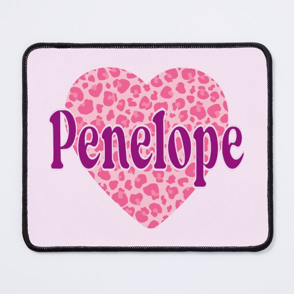 Item preview, Penelope Name Pink Leopard Heart designed and sold by Jeallan Designs.