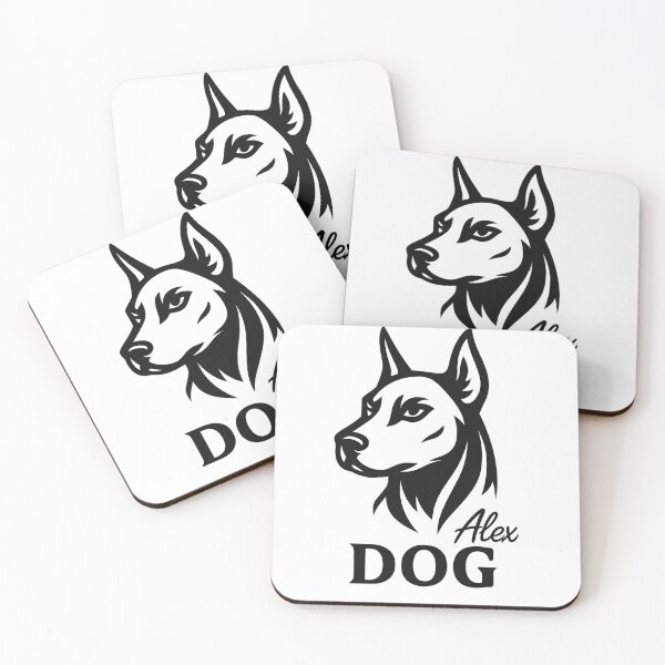 Item preview, Chinese Zodiac Dog Logo — Black and White Vector by Alex designed and sold by AlexLineArt.