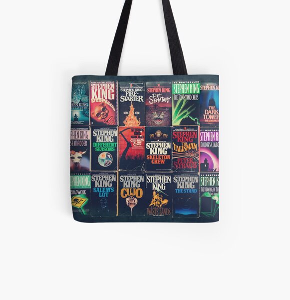 Stephen King Book Fronts Tote bag doublé