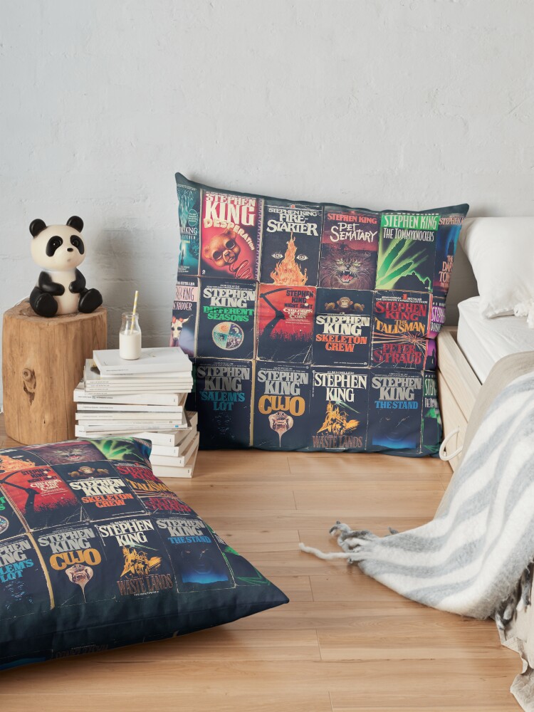 Alternate view of Stephen King Book Fronts Floor Pillow