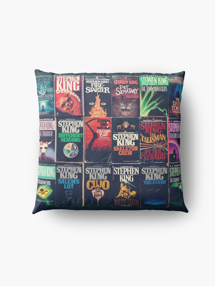 Alternate view of Stephen King Book Fronts Floor Pillow