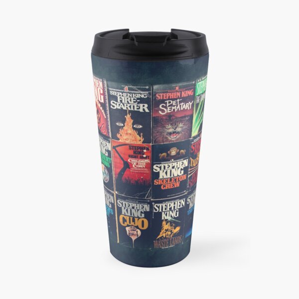 Stephen King Book Fronts Travel Mug