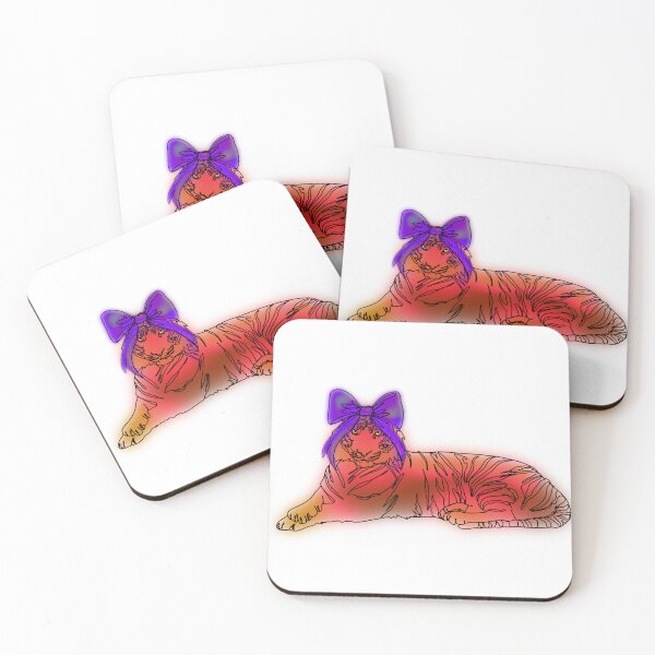 Item preview, Maple the Tiger with purple Bow – animalzinhats designed and sold by Ashley’sAnimalz.