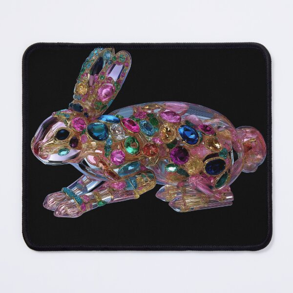 Item preview, Crystal Rabbit Filled with Colorful Jewels and Gold designed and sold by MoreGlamour.