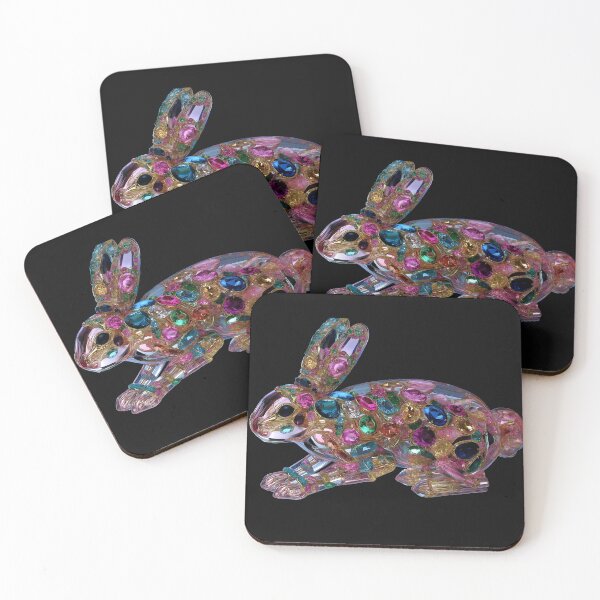 Item preview, Crystal Rabbit Filled with Colorful Jewels and Gold designed and sold by MoreGlamour.