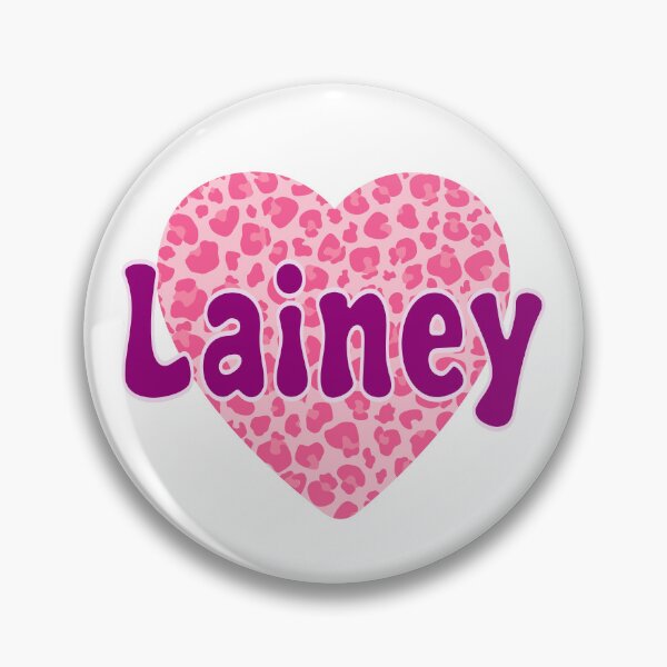 Item preview, Lainey Name Pink Leopard Heart  designed and sold by Jeallan Designs.