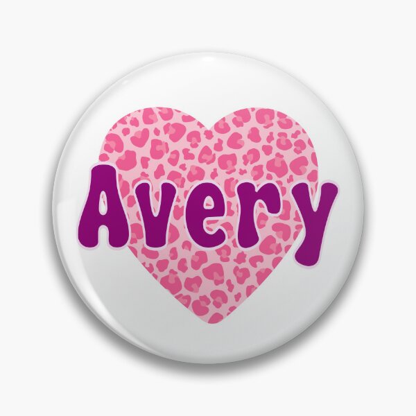 Item preview, Avery Name Pink Leopard Heart  designed and sold by Jeallan Designs.