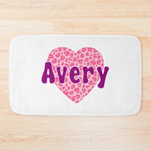 Item preview, Avery Name Pink Leopard Heart  designed and sold by Jeallan Designs.