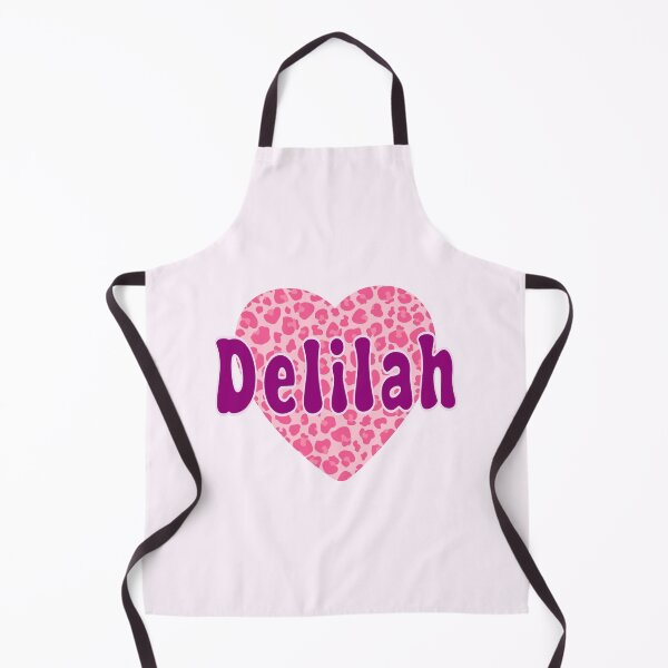 Item preview, Delilah Name Pink Leopard Heart designed and sold by Jeallan Designs.