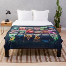 Stephen King Buchfronten Fleecedecke