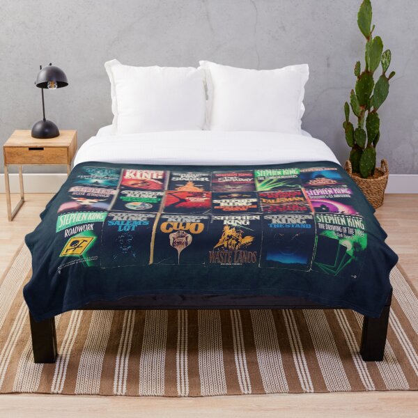 Stephen King Book Fronts Throw Blanket