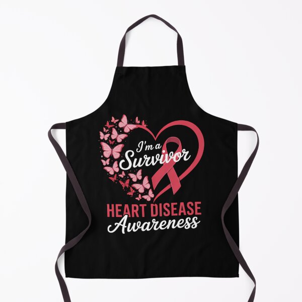 Item preview, I'm A Survivor Heart Disease Awareness Red Butterfly Heart designed and sold by Sunset4Bones.