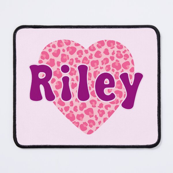 Artikelvorschau, Riley Name Rosa Leopardenherz entworfen und verkauft von Jeallan Designs.