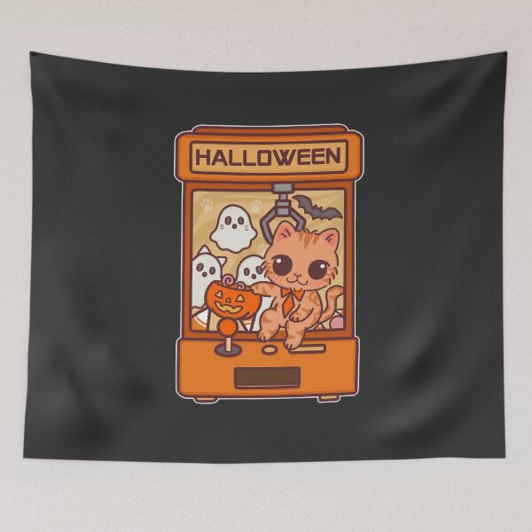 Item preview, Catch the Boo - Halloween Cat with Claw Machine  designed and sold by BGMeYou.