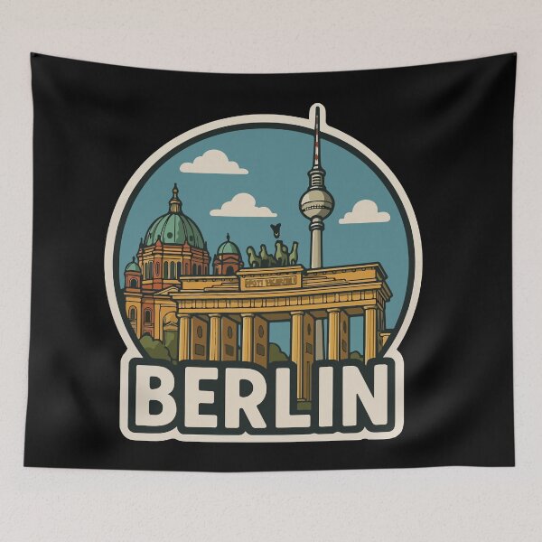 Item preview, Berlin Vintage Travel Sticker designed and sold by rogue-design.
