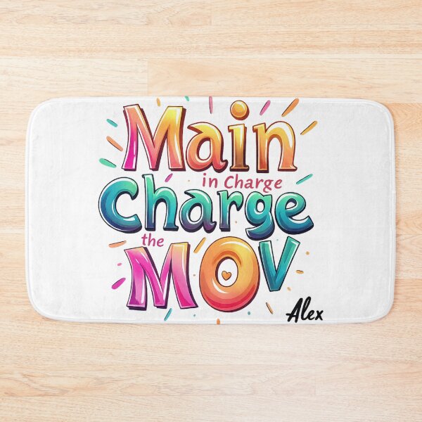Item preview, Main Charge the Move – Colorful Motivational Quote designed and sold by AlexLineArt.
