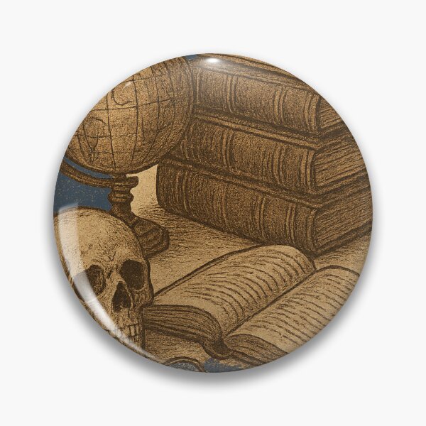 Item preview,  Dark Academia Scholar's Study - Vintage Books Globe Skull Academic Aesthetic Art designed and sold by freackly.