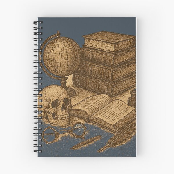 Item preview,  Dark Academia Scholar's Study - Vintage Books Globe Skull Academic Aesthetic Art designed and sold by freackly.