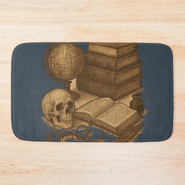 Item preview,  Dark Academia Scholar's Study - Vintage Books Globe Skull Academic Aesthetic Art designed and sold by freackly.