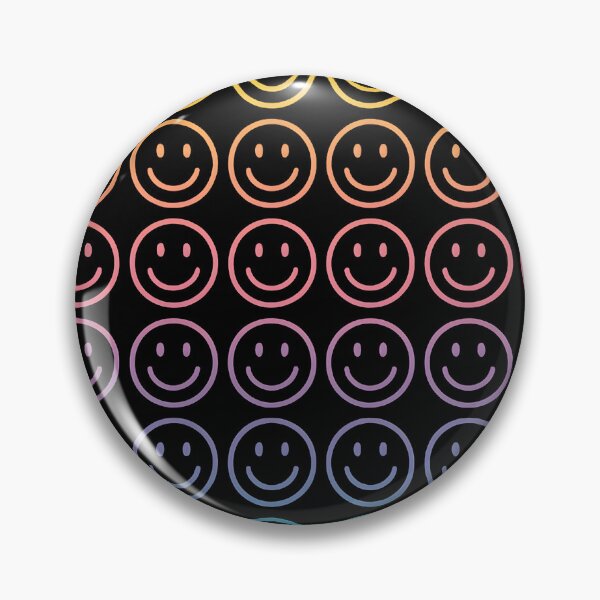 Item preview, Pastel Smiley Matrix – Neon Gradient Smiley Face Pattern, Y2K Rave Grid Design designed and sold by MindGlowArt.