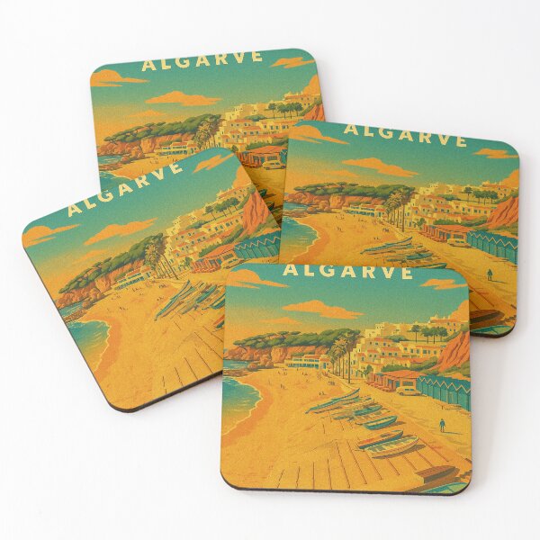 Item preview, Olhos De Agua Algarve Vintage Style Retro Travel Poster designed and sold by GG WALL ART.