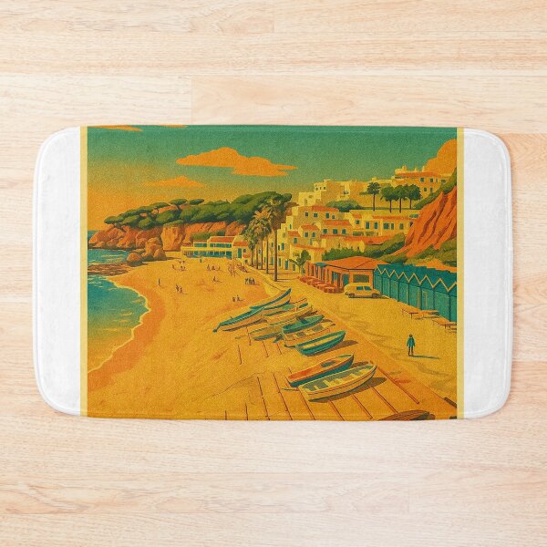 Item preview, Olhos De Agua Algarve Vintage Style Retro Travel Poster designed and sold by GG WALL ART.