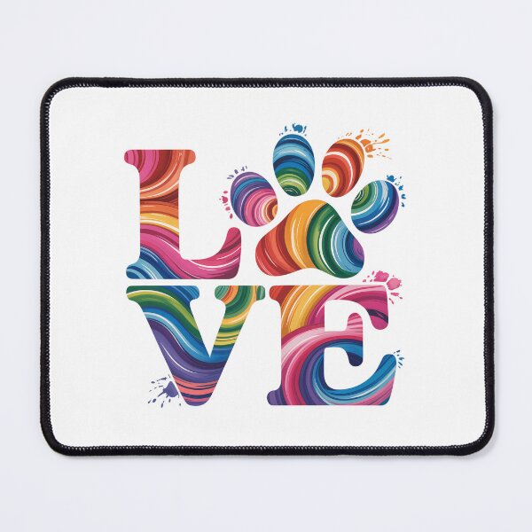 Item preview, Dog Love Sublimation Colorful Paw designed and sold by Sunset4Bones.
