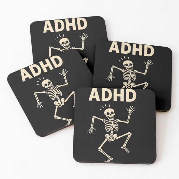 Item preview, Funny ADHD Skeleton Dancing – Humorous Halloween Bone Design designed and sold by fusiondesignsstudio.