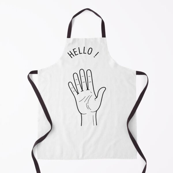 Item preview, Open Hand with “Hello!” – Minimalist Greeting Illustration designed and sold by RAKO13.