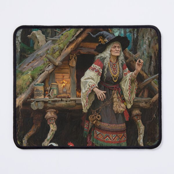 Item preview, Baba Yaga – Slavic Witch Goddess of Shadow and Transformation designed and sold by SoniaSarkali.